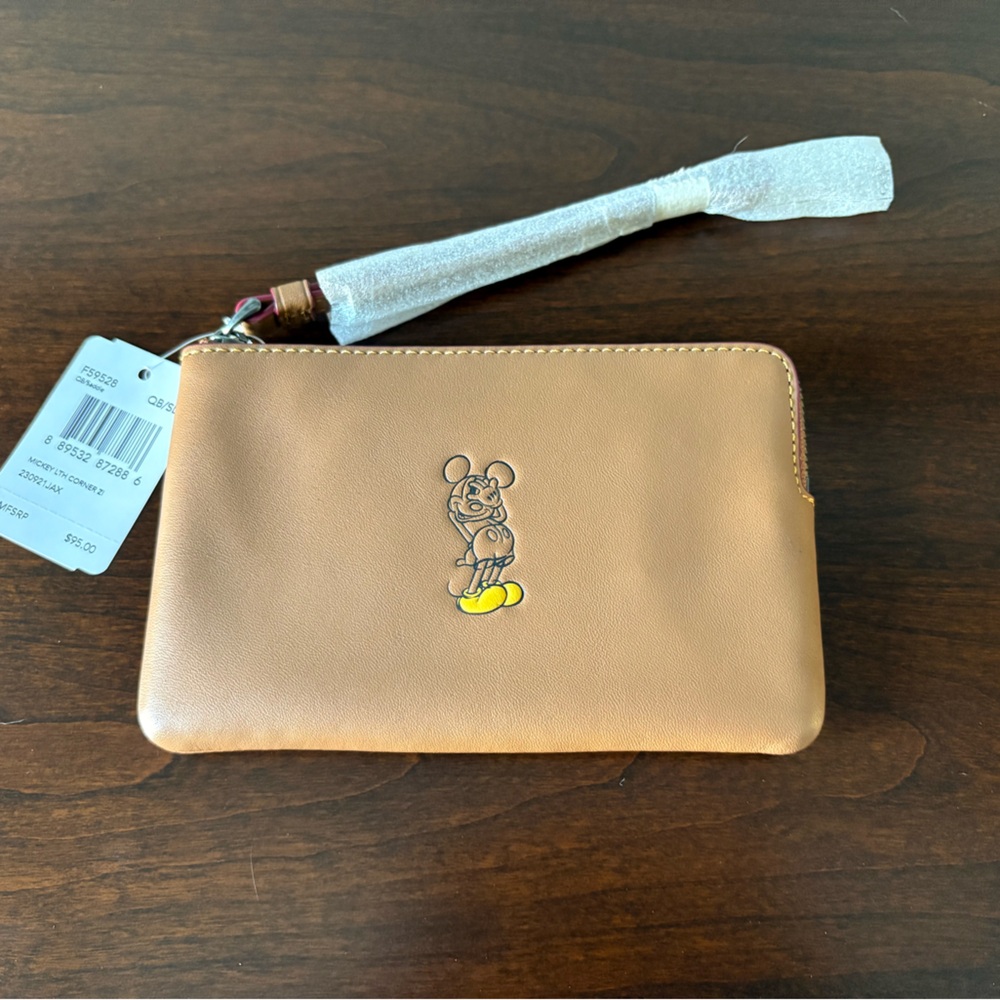 NWT Coach x Disney Mickey Pouch/Wristlet
